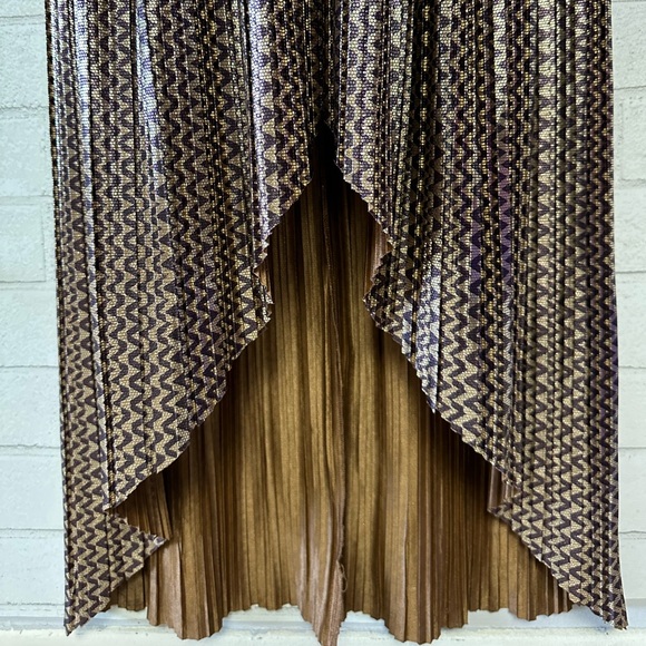 ba&sh Shimmering High Low Dress